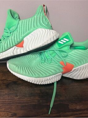 Adidas Alpha Bounce Instinct Shock Lime Running Gym Training Sneakers Men’s 11.5